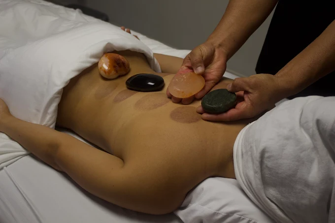 Hot stone bodywork session